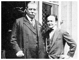 Sir Arthur Conan Doyle and Harry Houdini